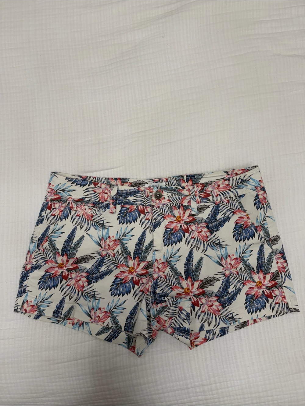 market & spruce floral print shorts